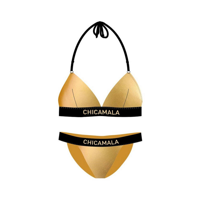 Ladie Triangle Bikini Solid SOLID2075